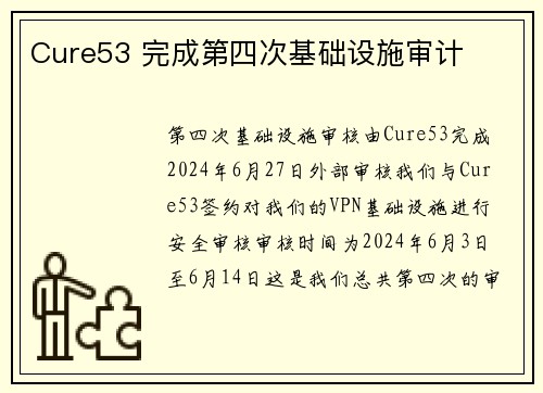 Cure53 完成第四次基础设施审计 